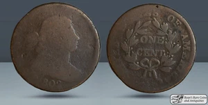 1802 Draped Bust Large Cent, About Good Condition, S-241 Variety, C7045 - Picture 1 of 4