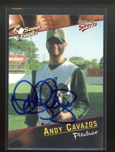 2001 Savannah Sand Gnats ANDY CAVAZOS Signed Card autograph auto CARDINALS - Picture 1 of 1
