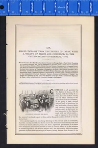 First Japanese Ambassador to the United States (1860) -1881 Historical Article - Picture 1 of 2