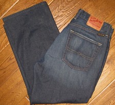 LUCKY BRAND Classic Fit Mens Jeans 32 x 28 Dark Wash Zip Fly Denim