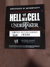 WWE Hell In A Cell UNDERTAKER Certificate Of Authenticity ONLY! 3200/6500 
