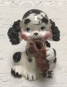 Vintage Kitschy Spaghetti Dog Anthropomorphic Shoe In Mouth 4” OH THOSE EYES!!! - Picture 1 of 10