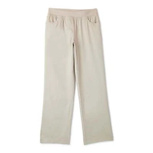 Wonder Nation School Uniform Pants Girls Size 16 Khaki Cotton Blend Pull On - Picture 1 of 3
