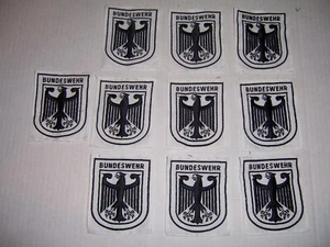 Lot of 10 pcs BUNDESWEHR Patches GERMAN MILITARY EMBROIDERED CLOTH PATCH New - Picture 1 of 4