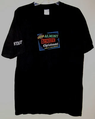Almost Acoustic Christmas Concert Shirt 2003 Crew Jane's Addiction Rancid LARGE* - Image 1 of 4