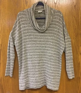 BKE Damen Langarm Wasserfallausschnitt Pullover Tunika Pulli gestreift Gr. Large - Bild 1 von 7