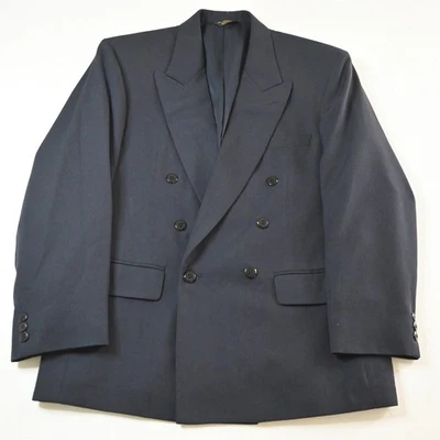 Blazer Traje Chaqueta Abrigo Deportivo De Colección Para Hombre Doble Pecho 38S Azul Marino Para Hombre Foto 1 de 4