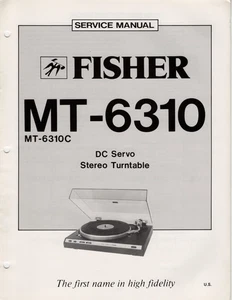 Vintage Fisher Service Manual DC Servo Stereo Turntable MT-6310 / MT-6310C - Bild 1 von 5