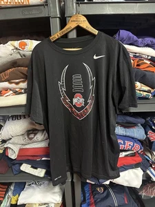 Modern Nike Dri-Fit OSU Ohio State Buckeyes Black T-Shirt Size XXL - Picture 1 of 3