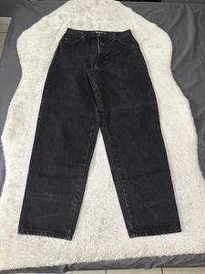 VTG BOSS High Rise Baggy Y2K Black Jeans Size 30x32 Faded Pants Skate - Picture 1 of 8