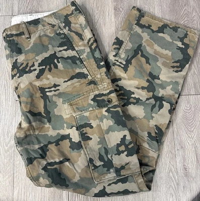 Pantalones cargo Levis Woodland camuflaje algodón talla 36 x 34 (31”) Foto 1 de 4