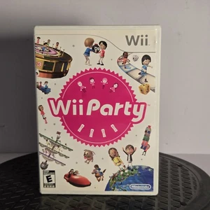 Wii Party (Nintendo Wii, 2010) Authentic Complete CIB w/ Manual Good Condition - Picture 1 of 12