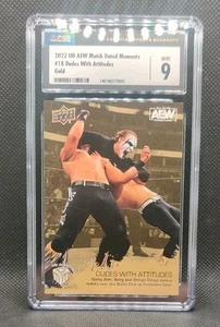 2022 Upper Deck AEW Match Dated Moments Gold #18 Sting CSG 9 Wrestling Card - Picture 1 of 2