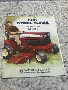 1976 Wheel Horse As Basic as ABCD Tractor Sales Literature Brochure Advertising - Picture 1 of 7