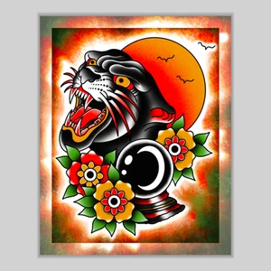 8x10 Original Art Print - High Quality Gloss Paper - Psychic Panther - Picture 1 of 4