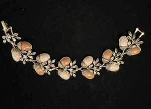 Vintage Coro Eichenblatt und Eichel Armband unsigniert von Knotts Berry Farms - Bild 1 von 4