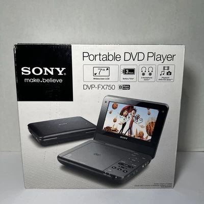 Sony Portable DVD Player DVP-FX750 Wide Screen 7" No Remote - Image 1 of 4