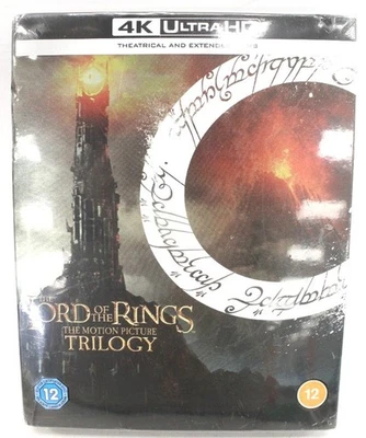 LORD OF THE RINGS Motion Picture TRILOGY 4K Ultra HD Blu-Ray Rated 12 SEALED A16 - Image 1 of 2