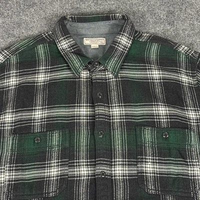 Wallace Barnes Overshirt Mens XL Green Plaid Shirt Flannel - Image 1 of 4
