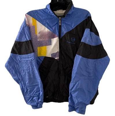 Vintage 90s 1990s Sergio Tacchini Nylon Windbreaker Men’s 44 - Image 1 of 4