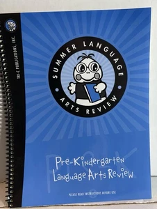 Summer Language Arts Review Workbook Pre-K / Kindergarten 30 Lessons Preowned - Imagen 1 de 7