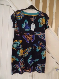Weird Fish organic printed jersey dress, size 18 nwt £40 - Picture 1 of 5
