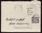 GB 1935 LONDON SW1 LOCAL...POSTAGE DUE 3d COVER