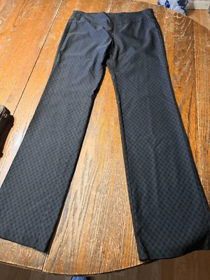 Large Copper Key Black Pull On Pants with Stretch Casual Trousers - Image 1 of 3