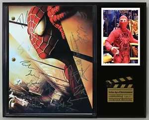 Spiderman Reproduction Signed Movie Script Wood Plaque Display - Picture 1 of 8