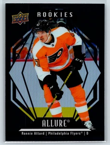 Ronnie Attard 2022 Upper Deck Allure Black Rainbow RC #138 Philadelphia Flyers - Picture 1 of 2