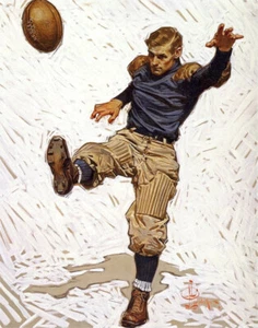 Joseph Christian Leyendecker The Punter Leinwandbild 16 x 20 - Bild 1 von 5