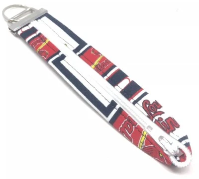 St. Louis Cardinals Red, Navy & White "Cardinal Logo" Handmade Keychain Lanyard - Image 1 of 4