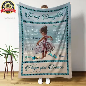 Ocean Life Fleece Blanket for Daughter, Gift from Mom Dad, Birthday Blanket - Picture 1 of 5