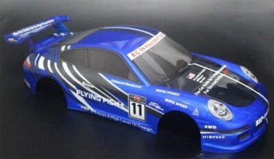 1/10 Onroad Rc Car 200mm Body Shell For Tamiya TT01 TT02  Hpi Rs4 Sprint E10 - Image 1 of 2