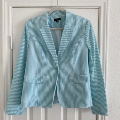 Blazer azul y blanco a rayas verticales - Willi Smith - Talla 12 Foto 1 de 4