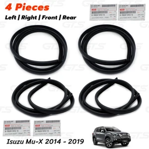 Set 4Dr Opening Door Rubber Weatherstrip Seal For Isuzu Mu-X Suv 2014 2019 - Picture 1 of 10