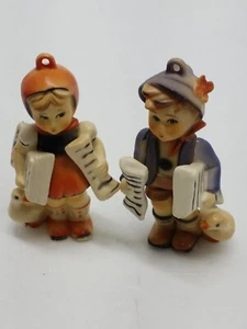 Juego De 2 Adornos De Navidad y Niña Alemán Niño Kurt Adler De Colección Hecho en Hong Kong - Imagen 1 de 4