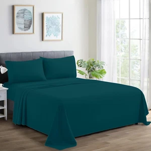 1000 Thread Count Sheet Set 4 Piece 100% Egyptian Cotton Hotel Luxury Breathable - Picture 1 of 7