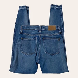 Madewell Jeans 9" High Rise Skinny Raw Hem Stretch Distressed Women's 26 - Picture 1 of 17