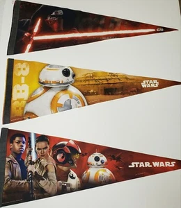Lote de 3 banderines premium The Force Awakens & First Order Star Wars 12"x30"  - Imagen 1 de 4