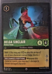 Helga Sinclair -74- Non-Foil - Super Rare - Disney Lorcana - Into the Inklands - Picture 1 of 1
