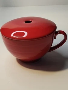 Tea Forte Red Cafe Cup Mug Tea Steeper 8oz W/ Lid - Picture 1 of 4
