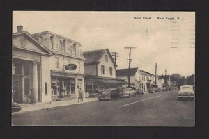 #13910 New Egypt, NJ First National Bank, Black&White Postcard, Posted 7-13-1960 - Bild 1 von 4