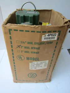 Zoeller XE295-D 2HP Sump, Sewage, Effluent PUMP 230v Single Phase - Picture 1 of 10