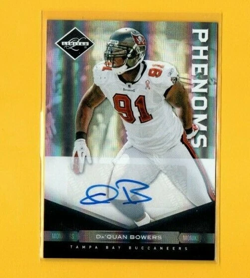 D14377 2011 Limited Monikers Autographs Silver #162 Da'Quan Bowers #136/199  - Image 1 of 1