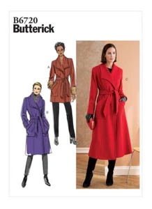 Butterick Schnittmuster B6720 Misses’/Damen’ Petite Mantel, Jacke & Gürtel Easy - Bild 1 von 5