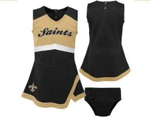 Vestido jersey de animadora Outerstuff New Orleans Saints para niñas - Imagen 1 de 3