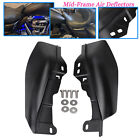 Matte Black Mid-Frame Air Deflector Heat Shield For Harley Touring Road King 17+