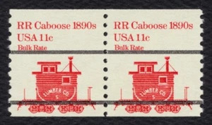 #1905a 11c RR Caboose-Precancel, Coil Pair, Mint **ANY 5=FREE SHIPPING** - Picture 1 of 1