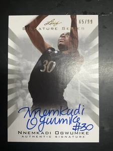 2012 Leaf Signature Nneka Nnemkadi Ogwumike /99 RC On Card Auto Autograph WNBA - Picture 1 of 2